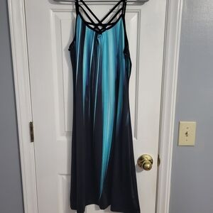 Strappy Blue and Black Dress